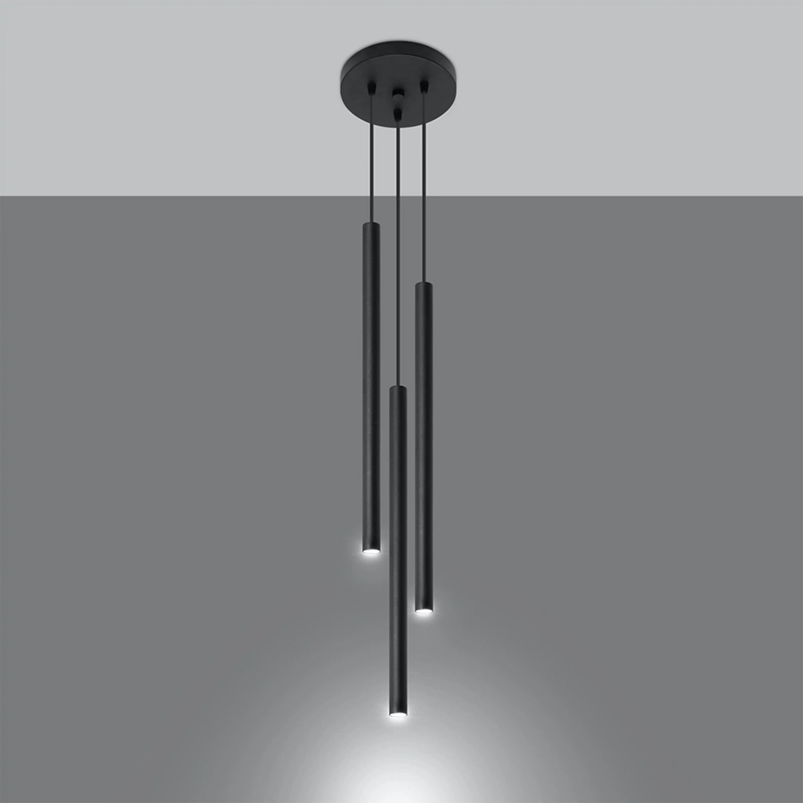 Brynn 3 Light Pendant Light | Black