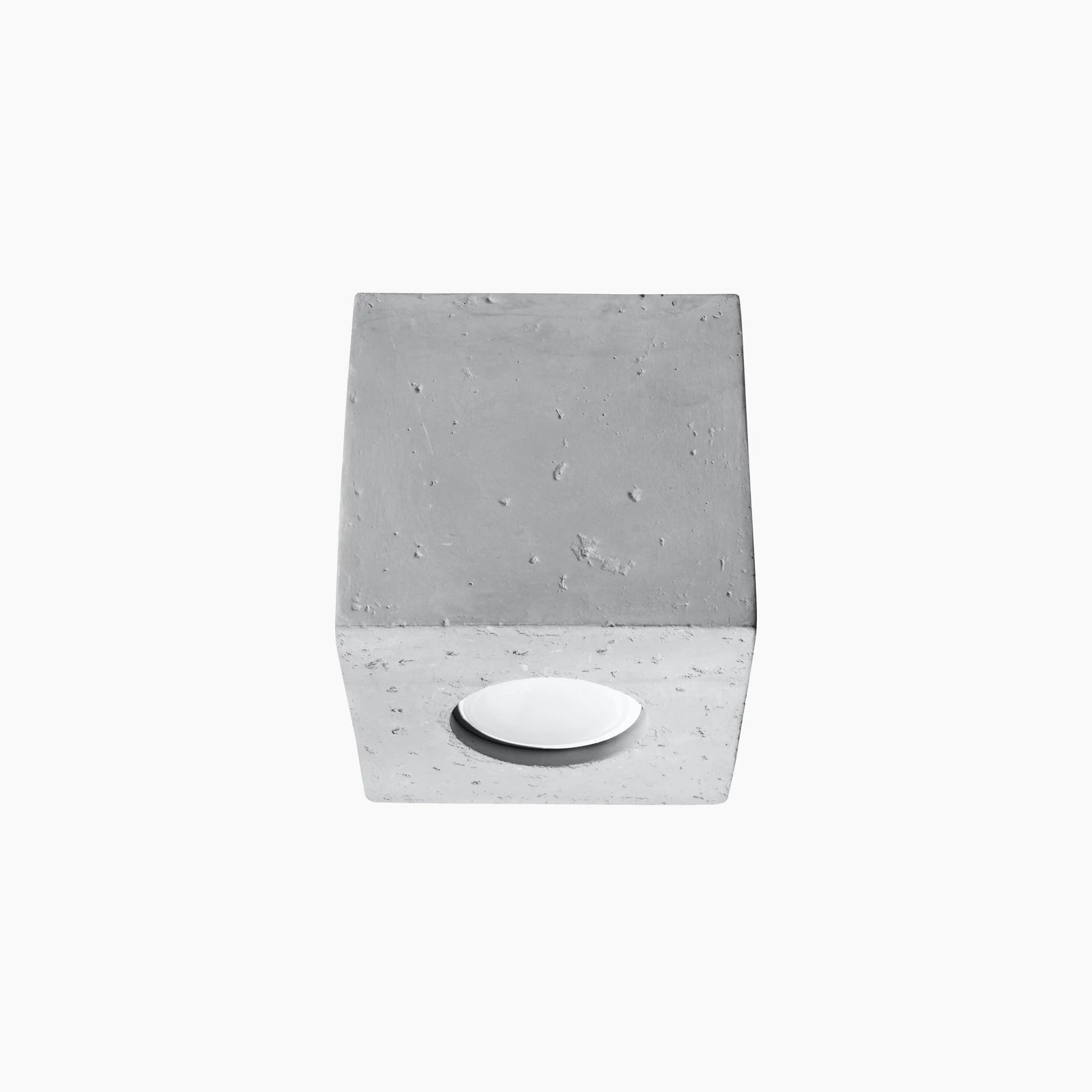 Assia Square Ceiling Light | Concrete Grey
