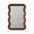 ridley wavy wall mirror walnut