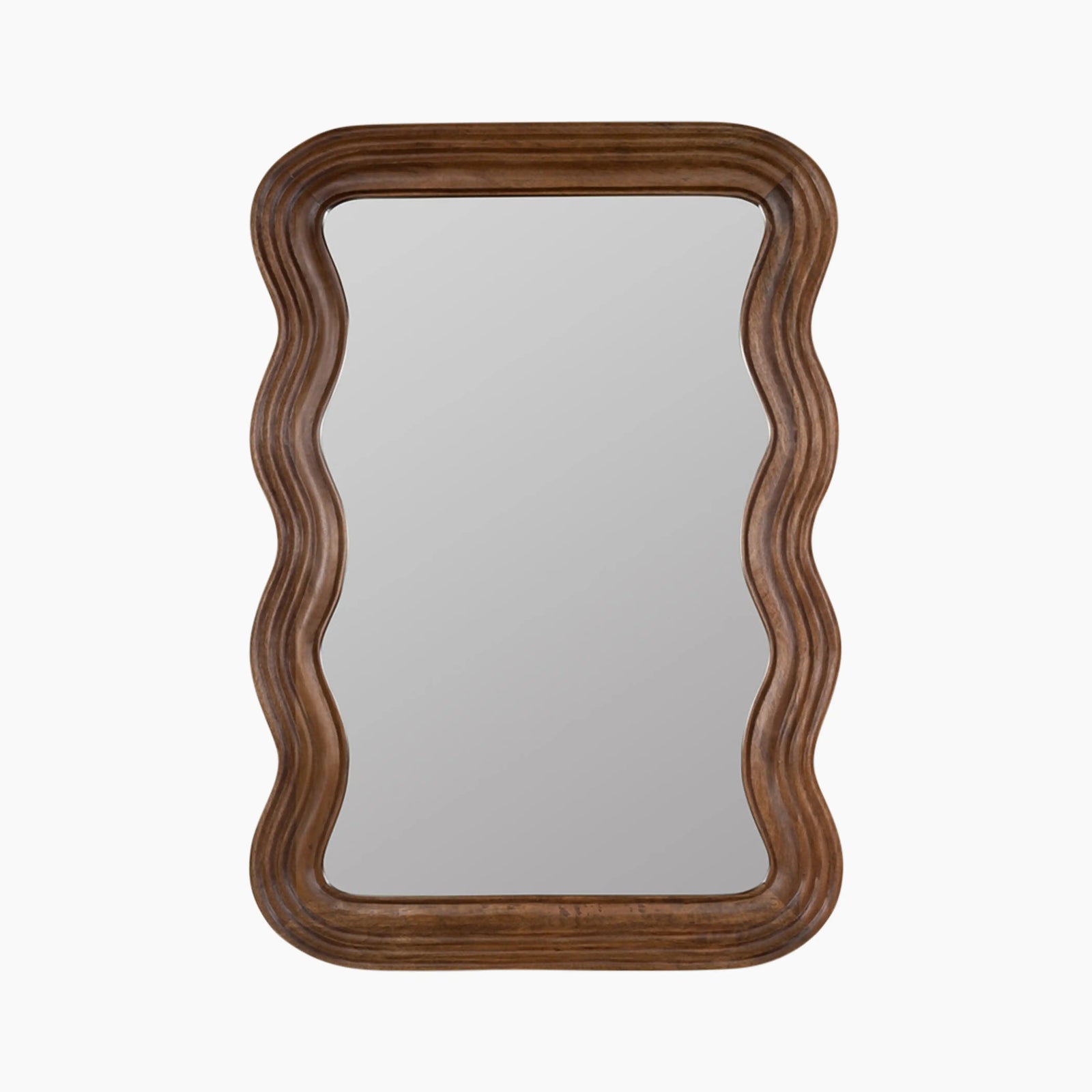 ridley wavy wall mirror walnut