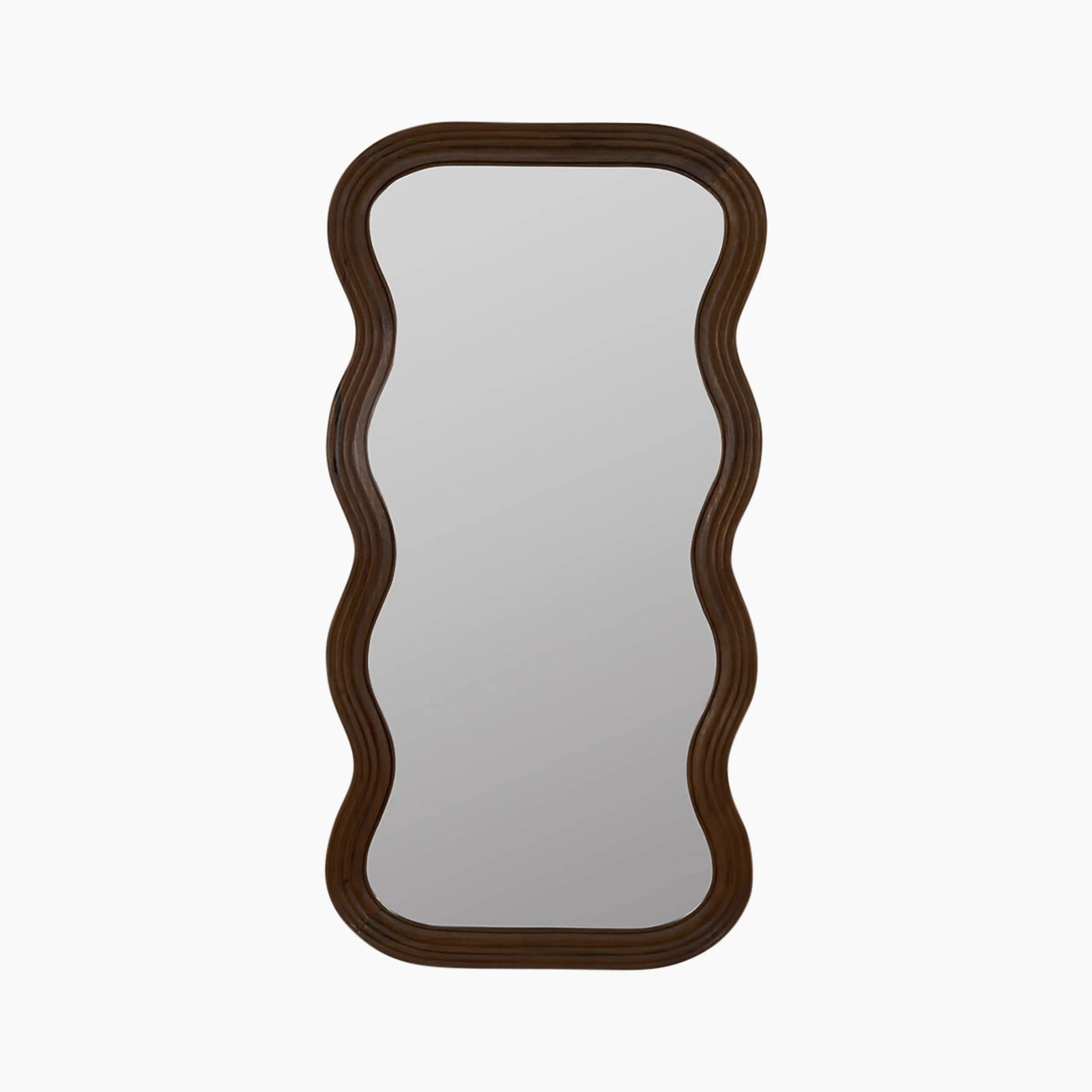 Ridley Wavy Full Length Mirror | Walnut