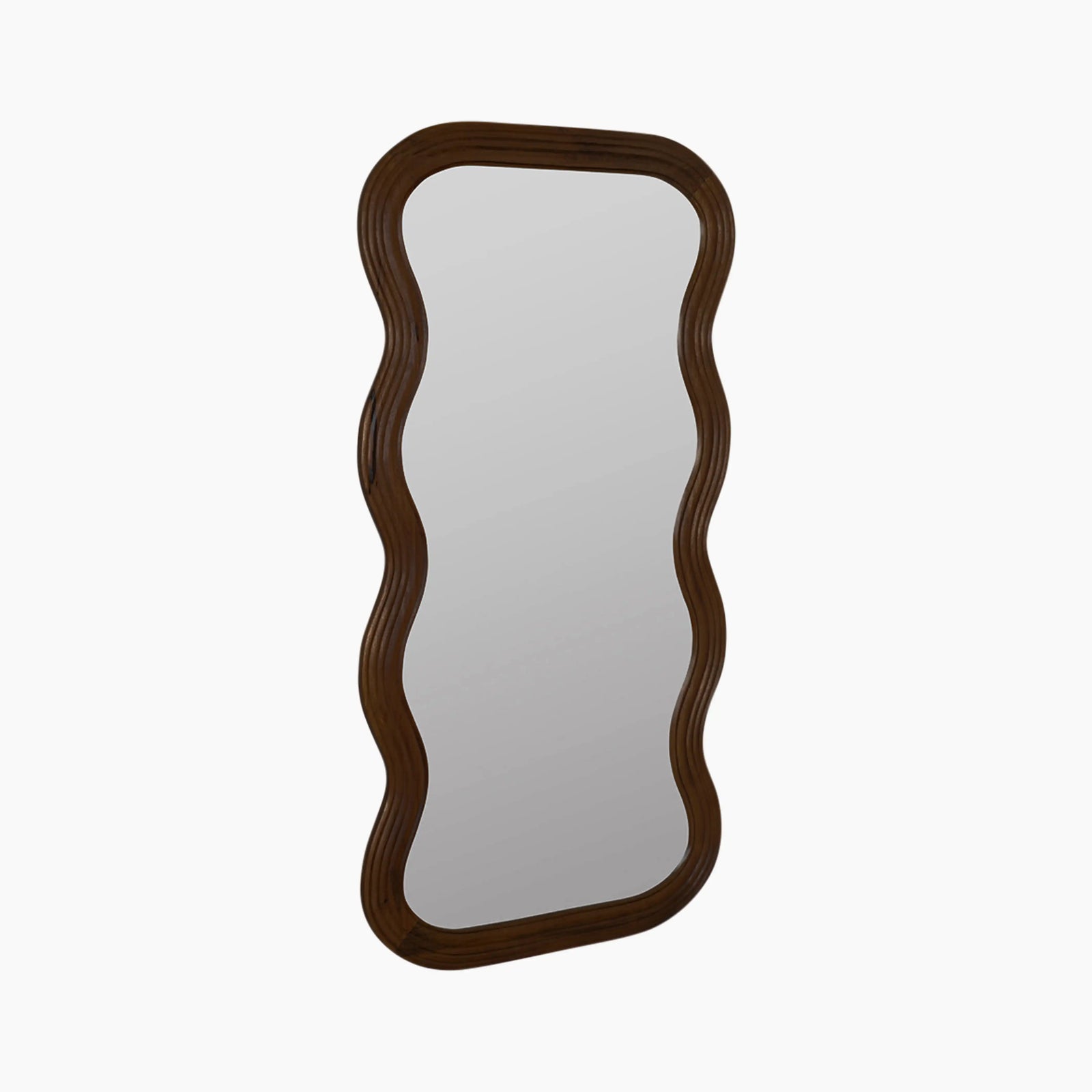Ridley Wavy Full Length Mirror | Walnut