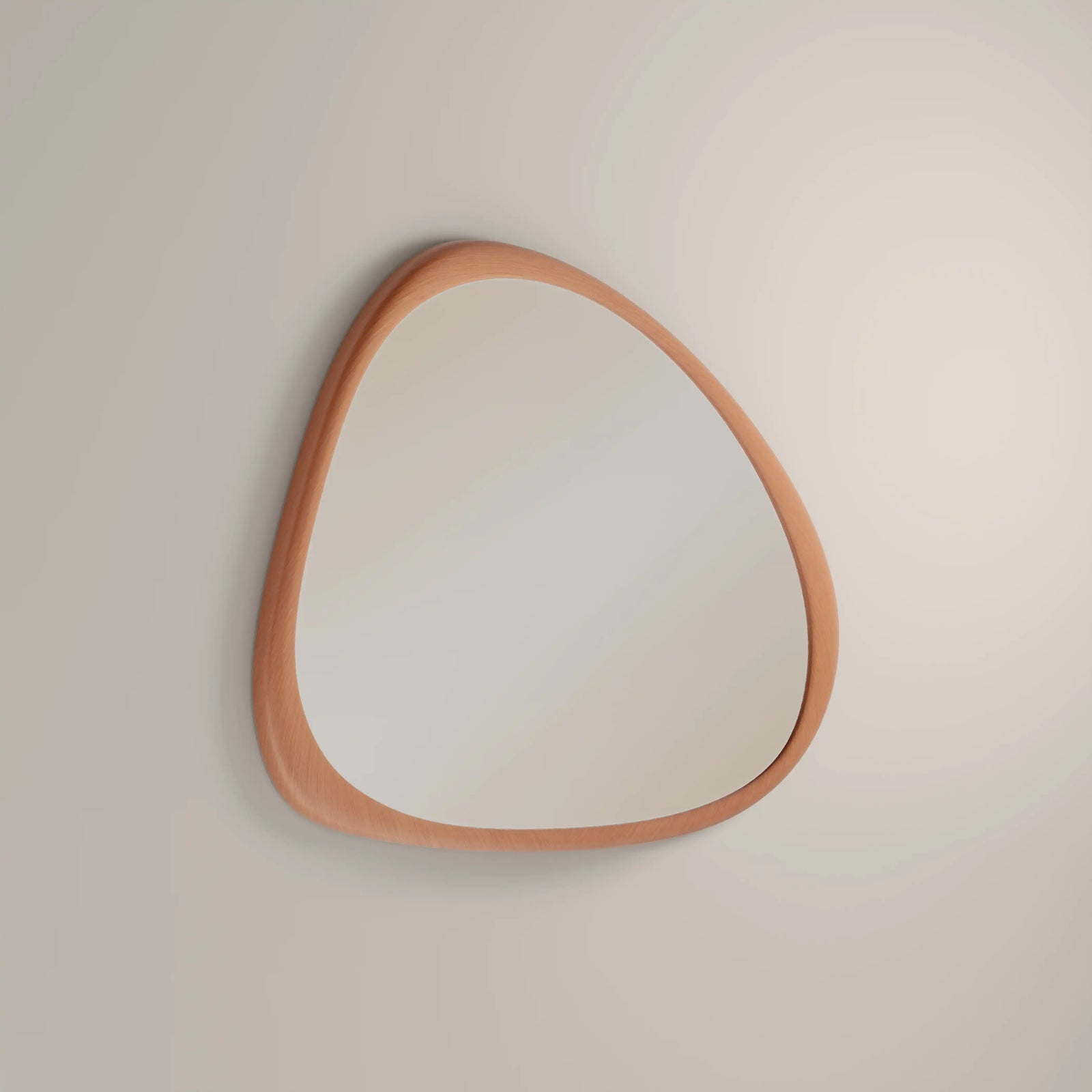 Sable Pond Wall Mirror, 94 x 76 cm | Light Walnut