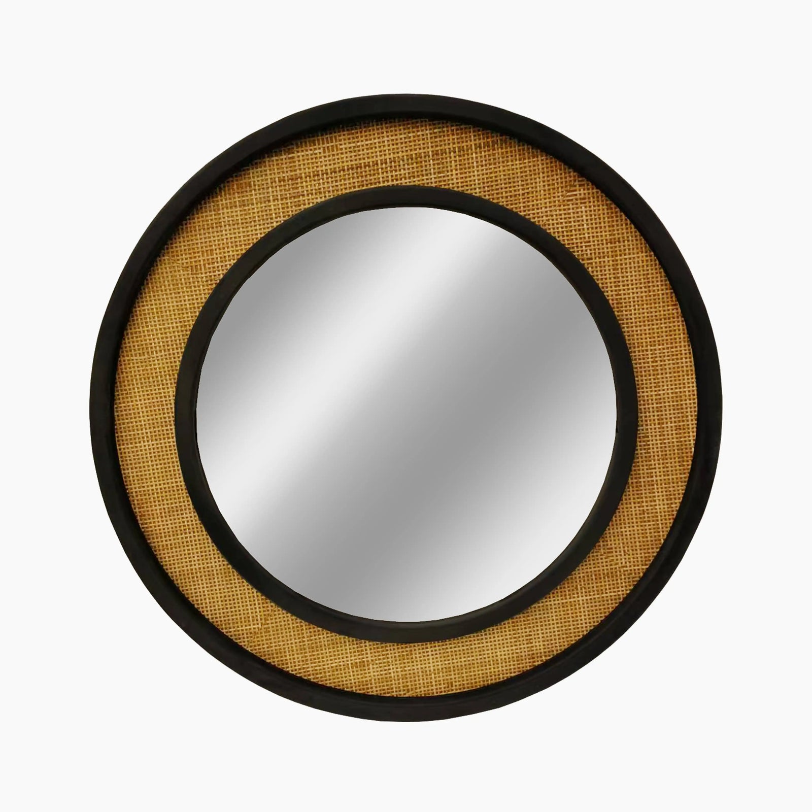 Brook Round Wall Mirror | Rattan