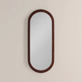 Bette Oval Full Length Mirror, 120 x 50 cm | Walnut