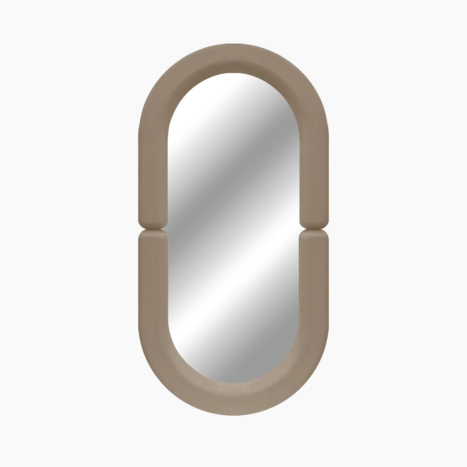 Morris Oval Full Length Mirror | Nude Gloss