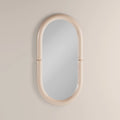 Morris Oval Full Length Mirror, 150 x 77 cm | High Gloss Nude