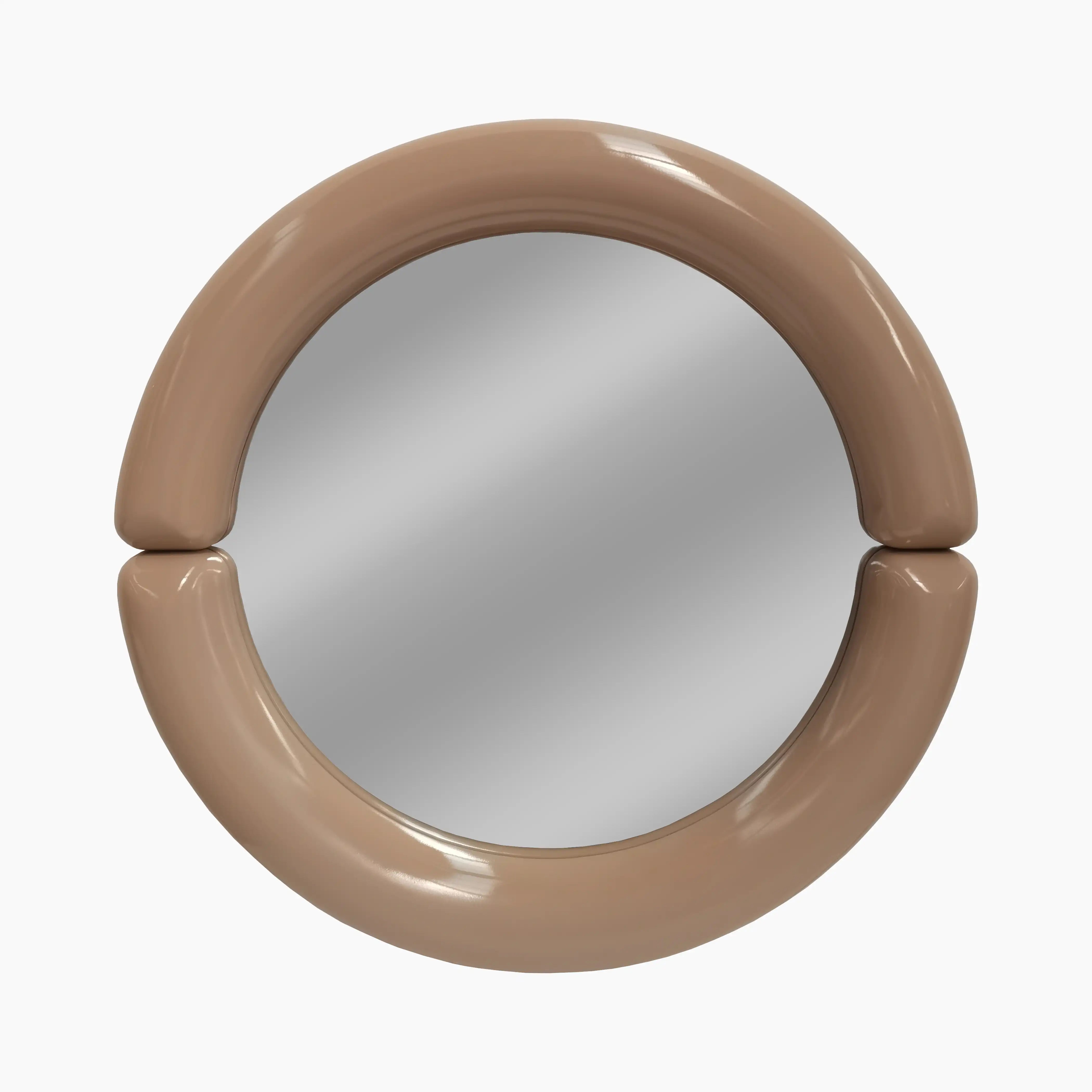 Morris Round Wall Mirror Nude Gloss Cult Furniture Cult Furniture morris-round-wall-mirror-nude-gloss-cult-furniture-cult-furniture