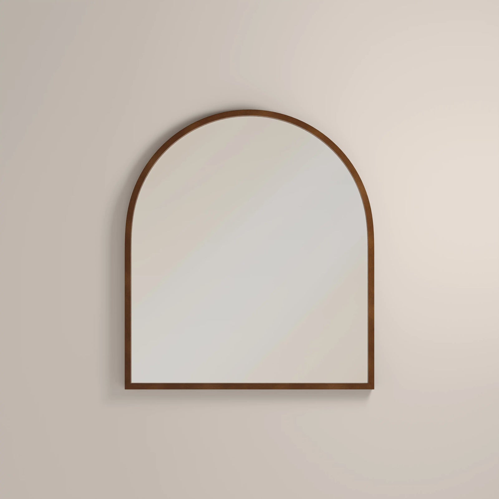 Oxleigh Arch Wall Mirror,  90 x 80 cm| Walnut