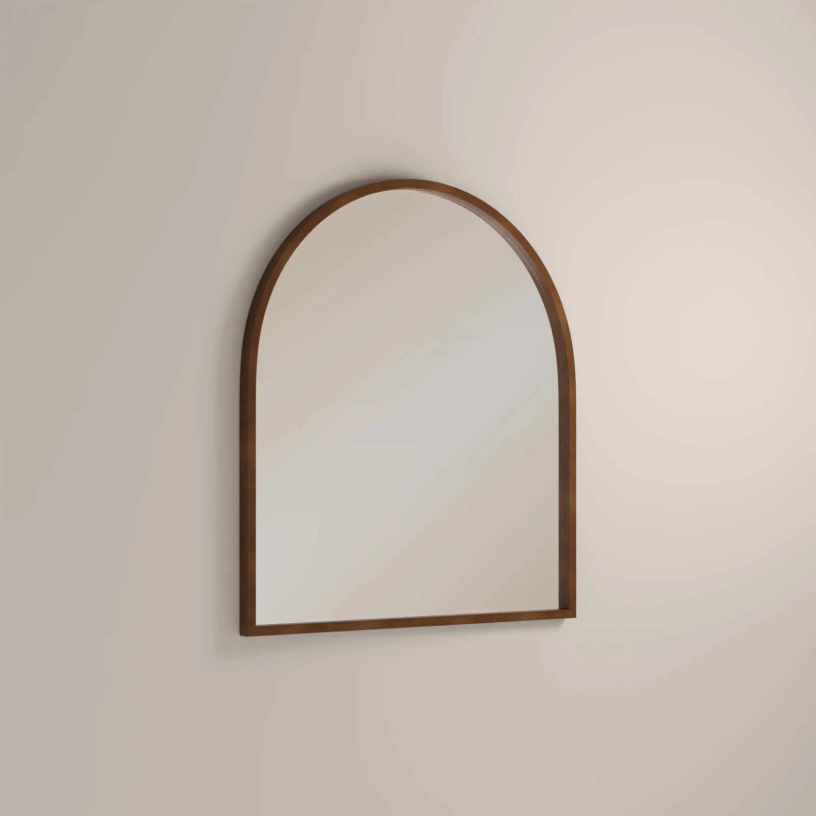 Oxleigh Arch Wall Mirror,  90 x 80 cm| Walnut