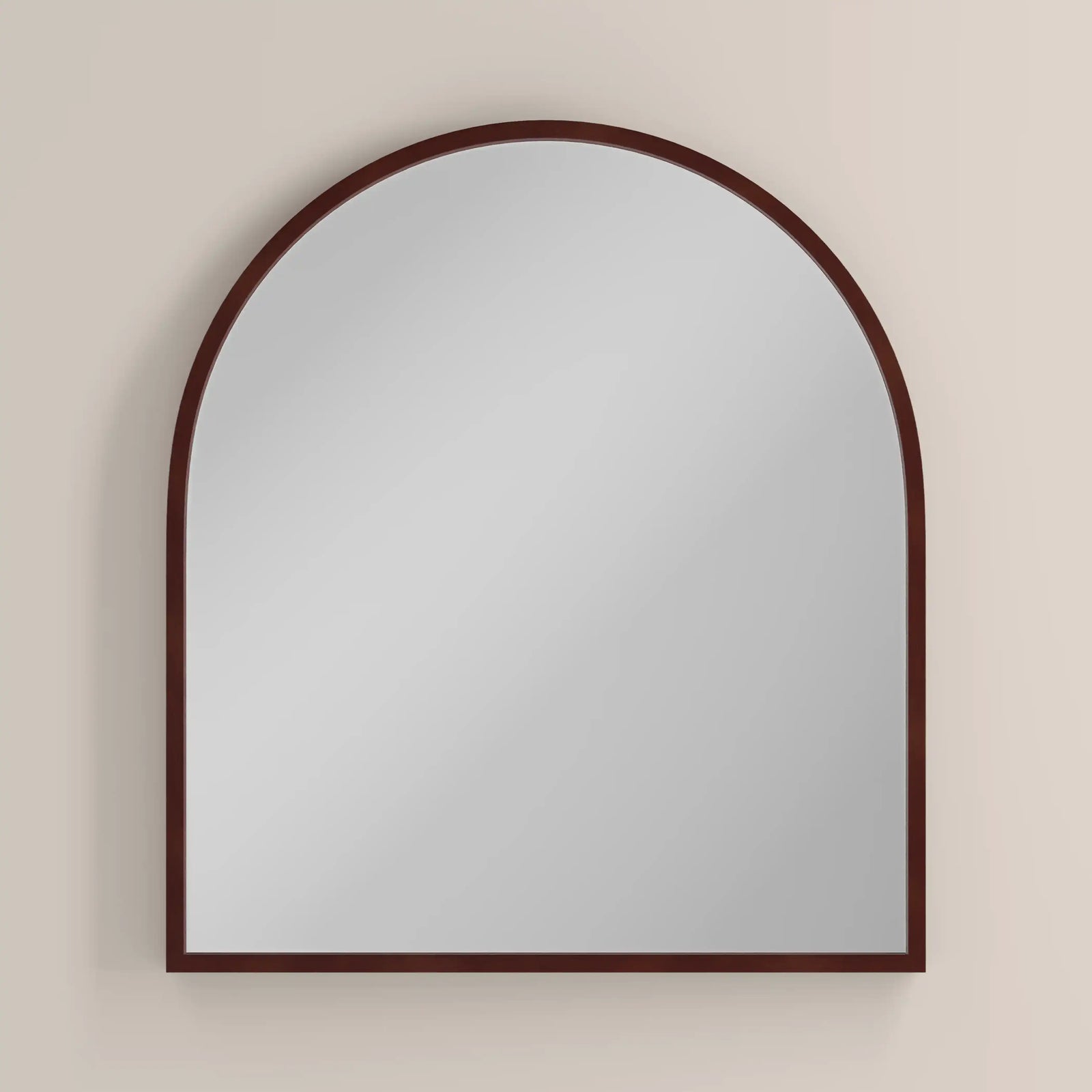 Oxleigh Arch Wall Mirror, 90 x 80 cm | Walnut