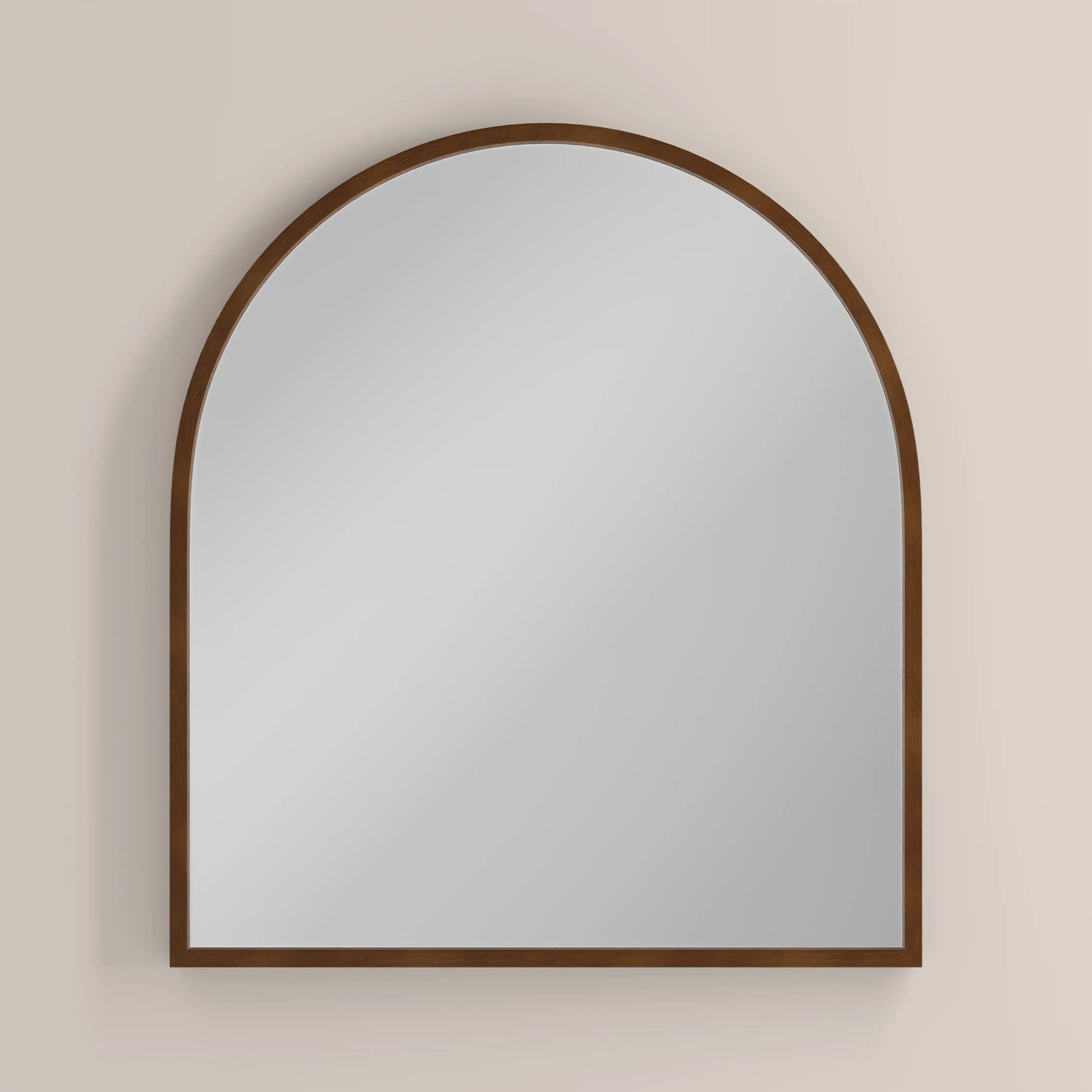 Oxleigh Arch Wall Mirror,  90 x 80 cm| Walnut
