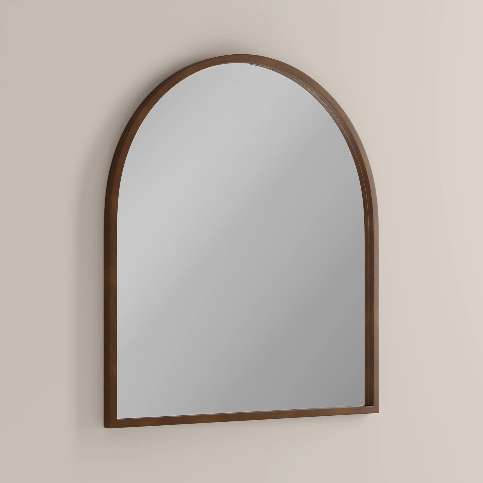 Oxleigh Arch Wall Mirror,  90 x 80 cm| Walnut