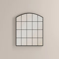Arlon Arch Wall Mirror, 90 x 80 cm | Black