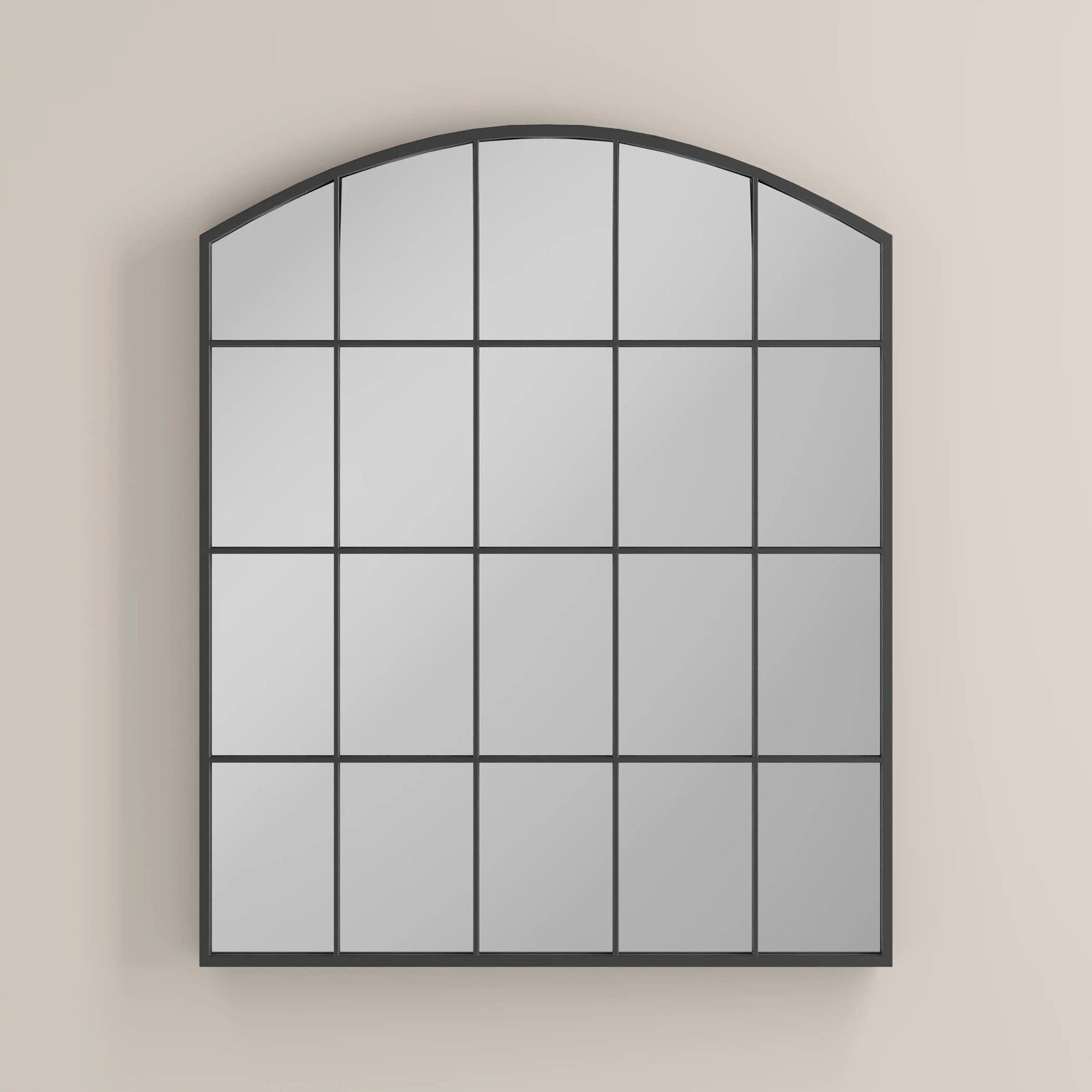 Arlon Arch Wall Mirror, 90 x 80 cm | Black