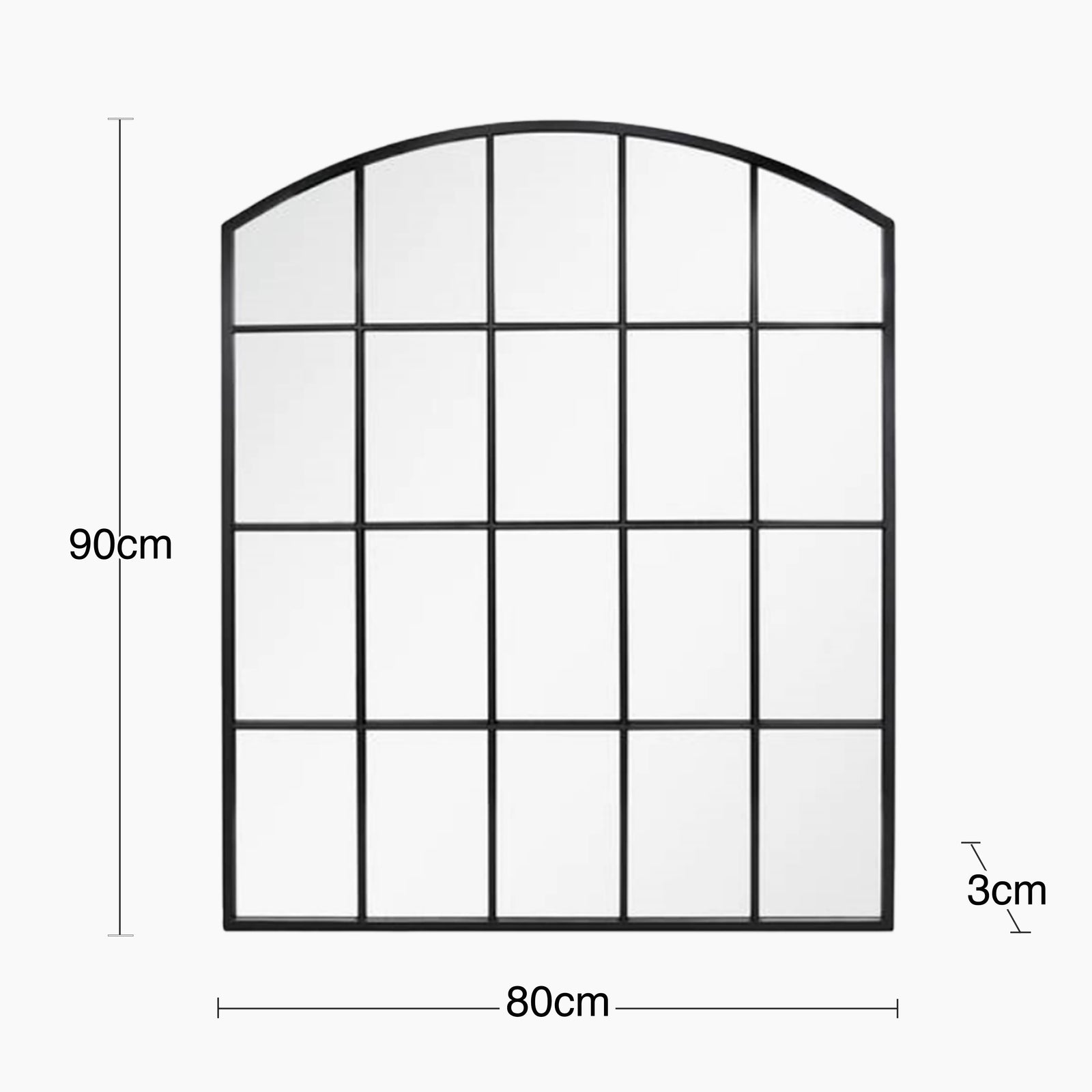 Arlon Arch Wall Mirror | Black