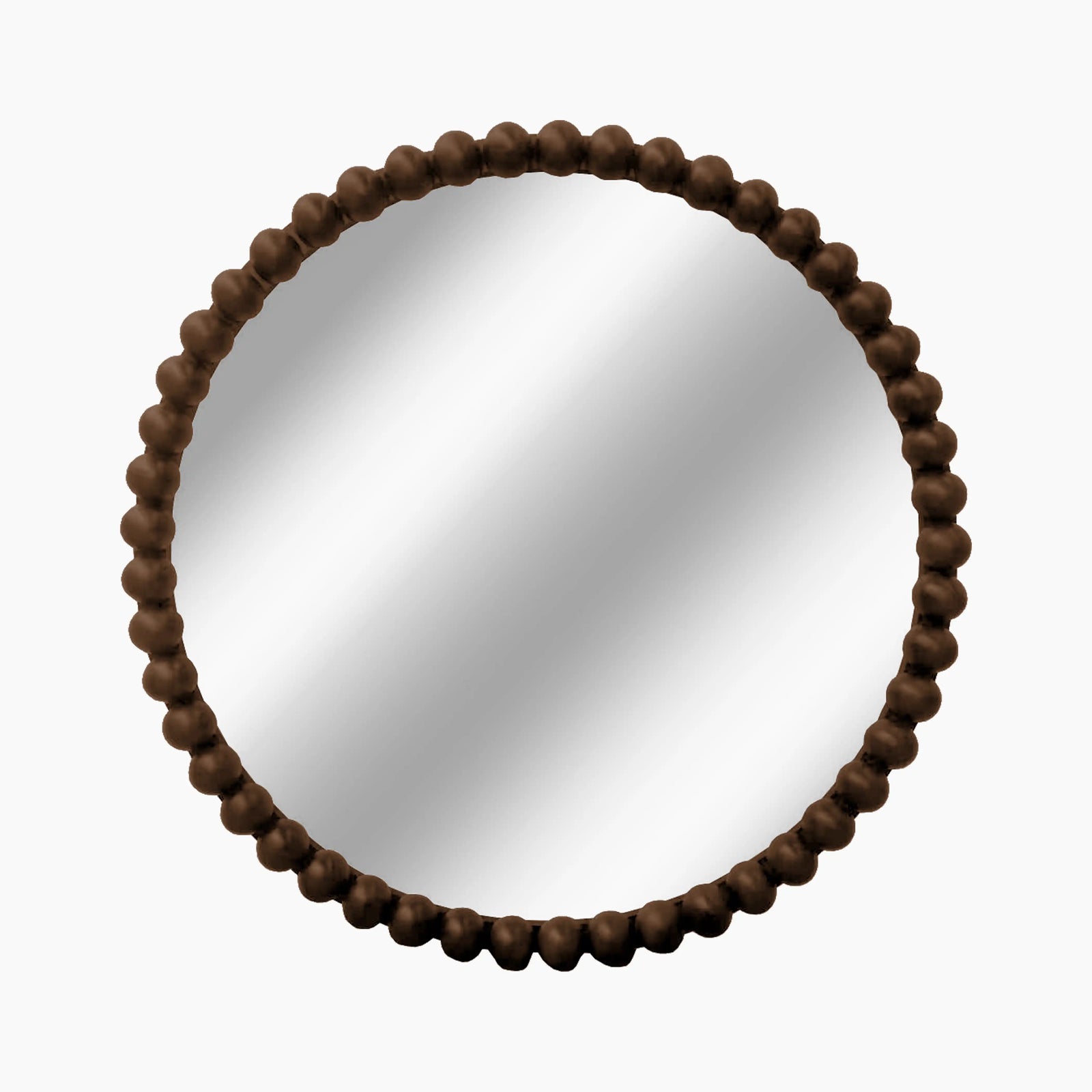 Ashby Round Wall Mirror | Walnut