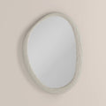 Herman Oval Wall Mirror, 81 x 60 cm | Cream