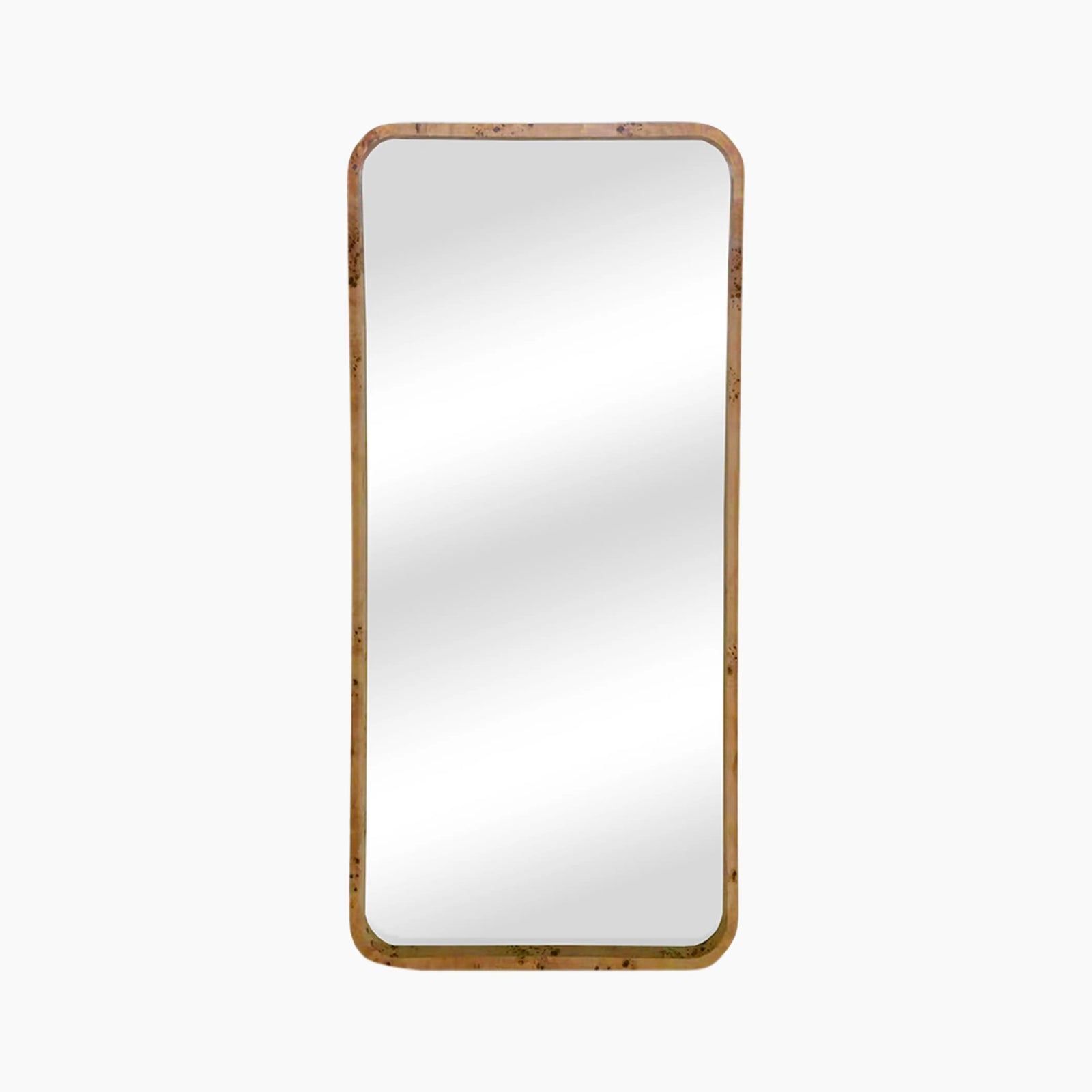 Kolson Rectangle Full Length Mirror | Natural Burl Wood