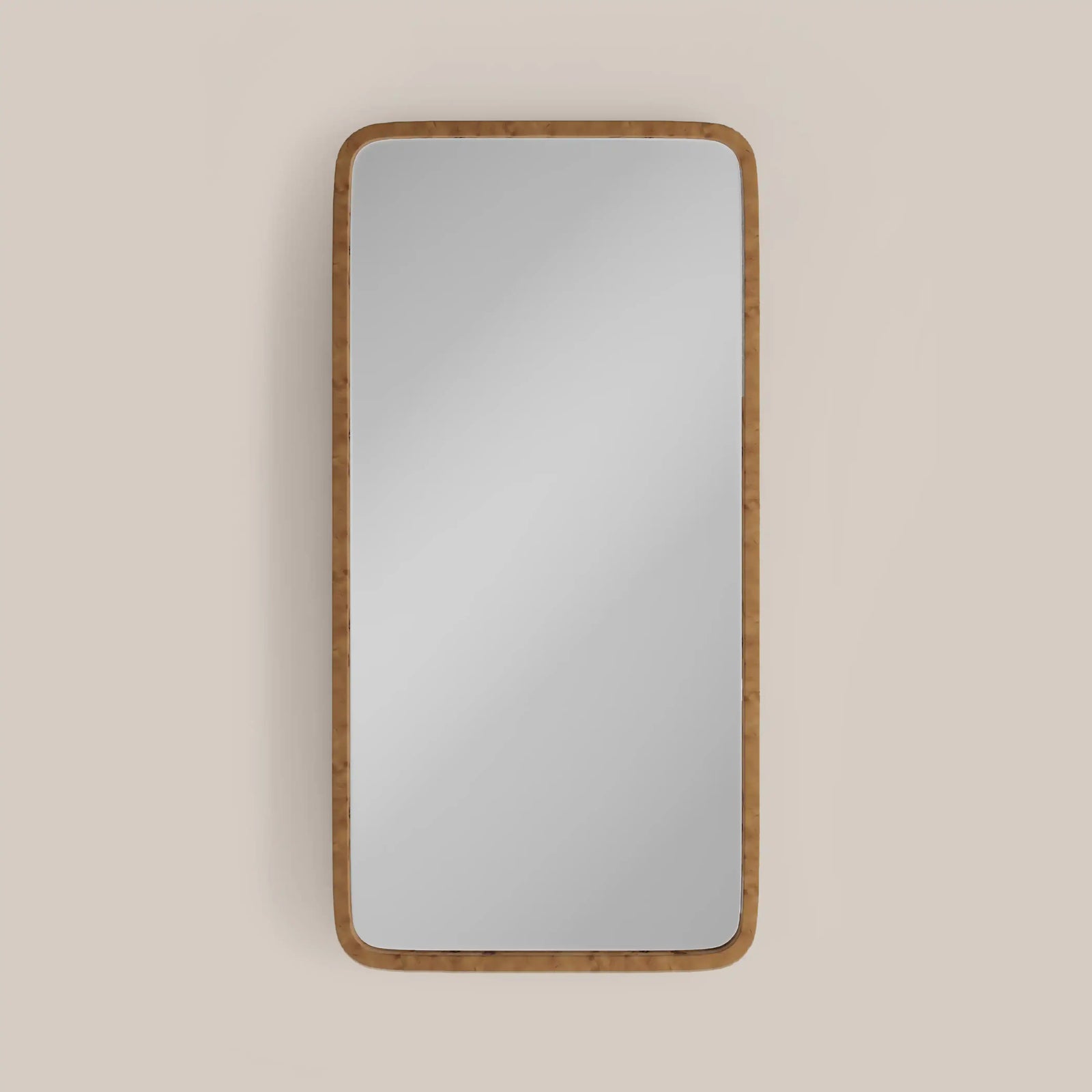 Kolson Rectangle Full Length Mirror, 153 x 77 cm | Natural Burl Wood