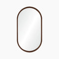 Wrenley Oval Wall Mirror | Walnut