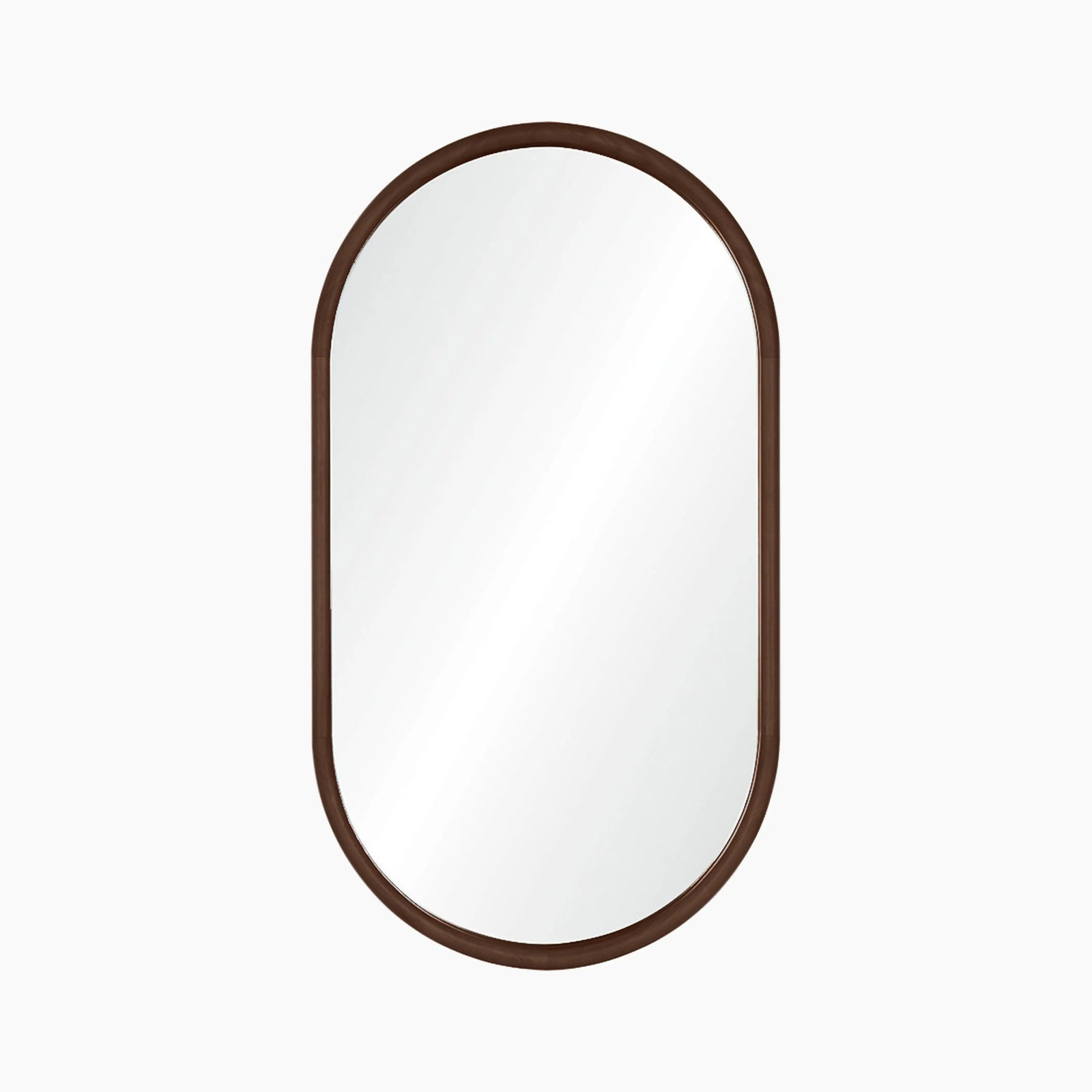 Wrenley Oval Wall Mirror | Walnut