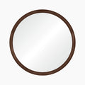 Wrenley Round Wall Mirror | Walnut