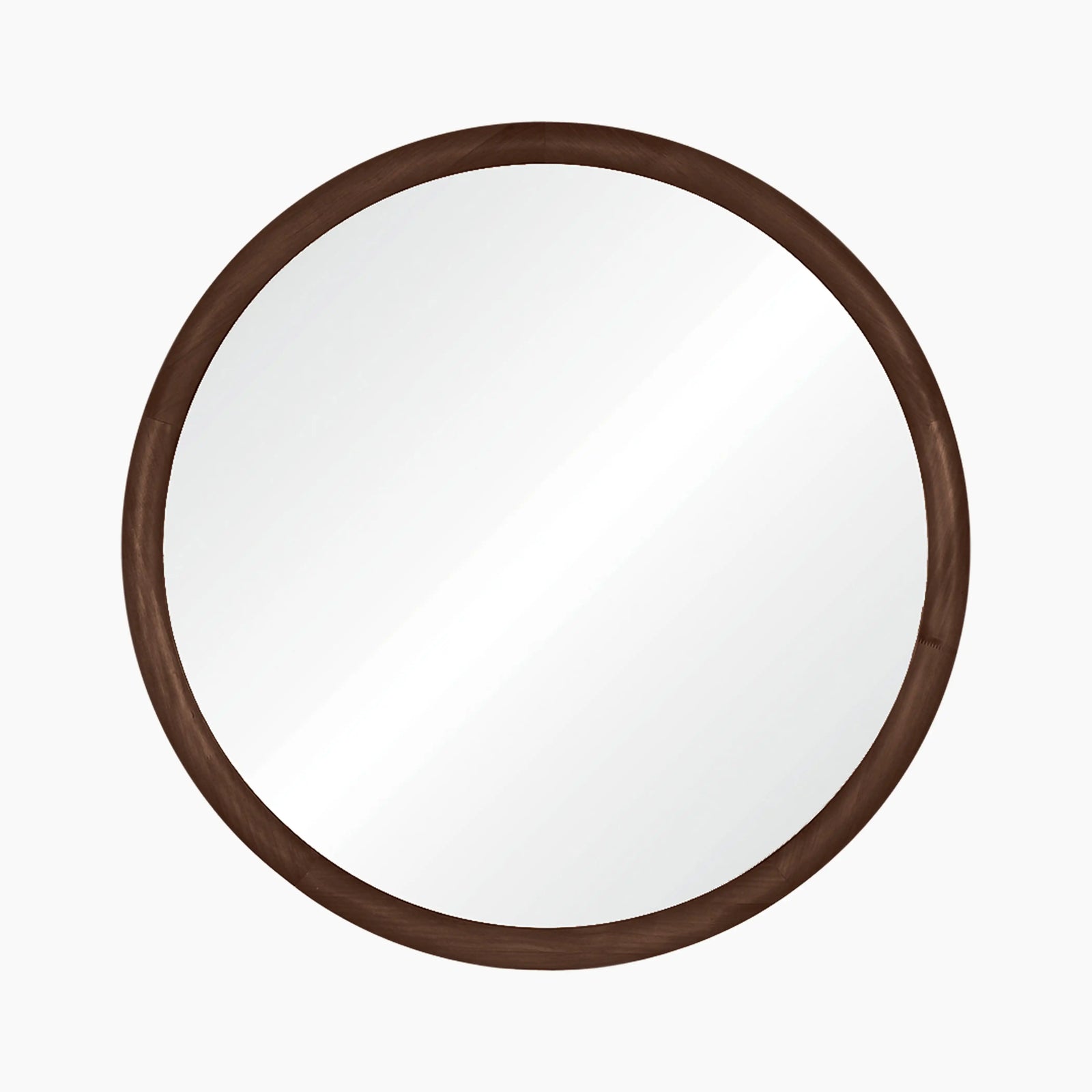 Wrenley Round Wall Mirror | Walnut