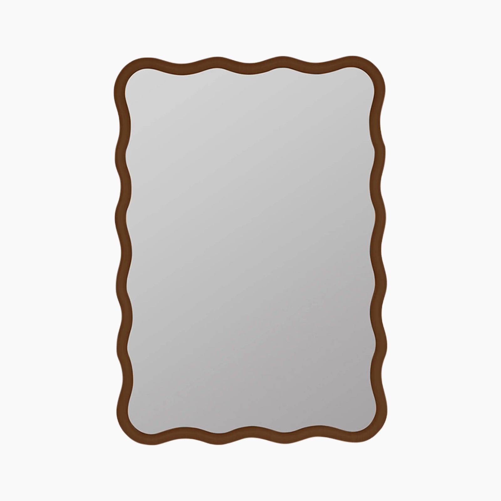 Osaka Wavy Wall Mirror | Walnut