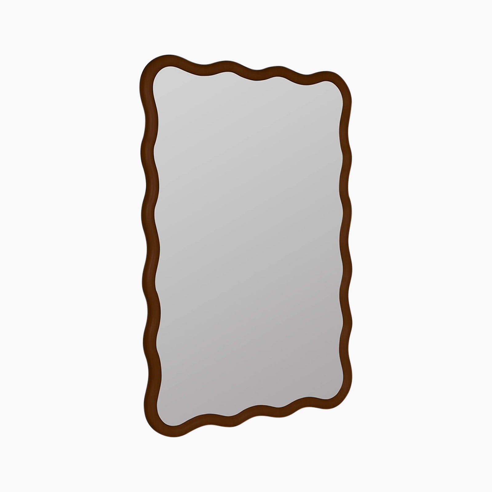 Osaka Wavy Wall Mirror | Walnut