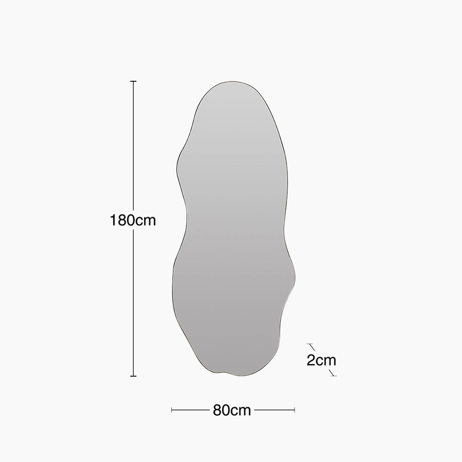 Ashton Pond Full Length Mirror | Frameless