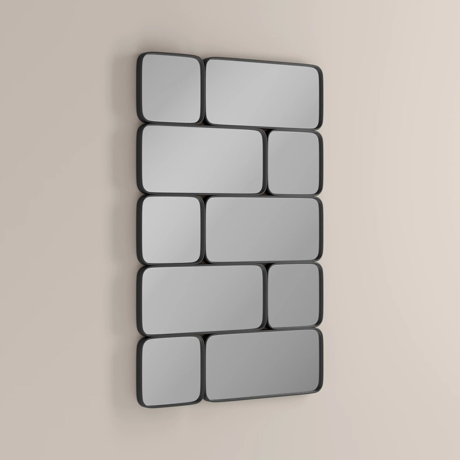 Kaya Rectangle Full Length Mirror, 120 x 80 cm | Black