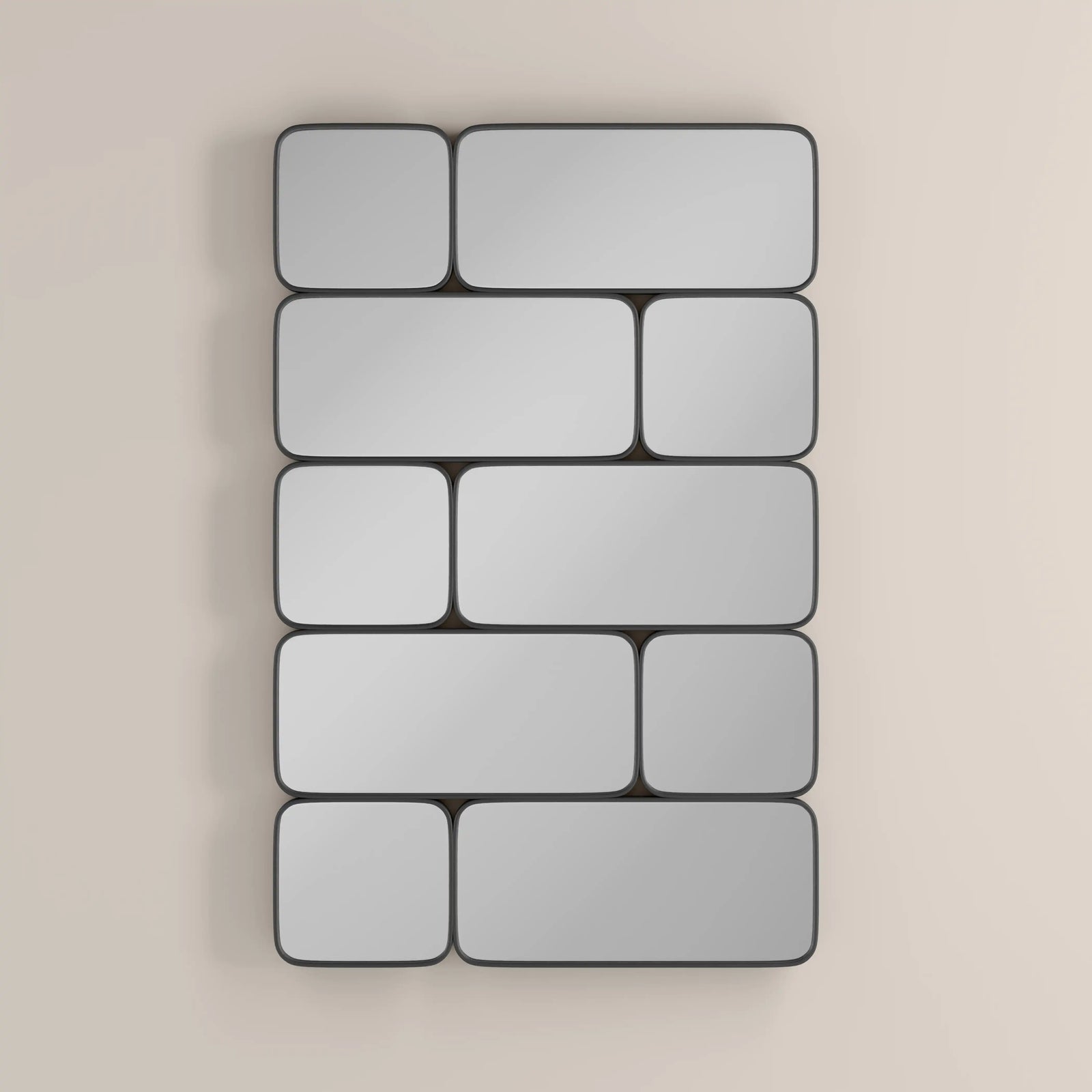 Kaya Rectangle Full Length Mirror, 120 x 80 cm | Black