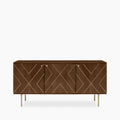 Jude Sideboard | Dark Mango Wood & Brass