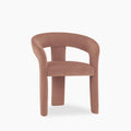 Bellamy Carver Dining Chair | Blush Pink Sustainable Velvet