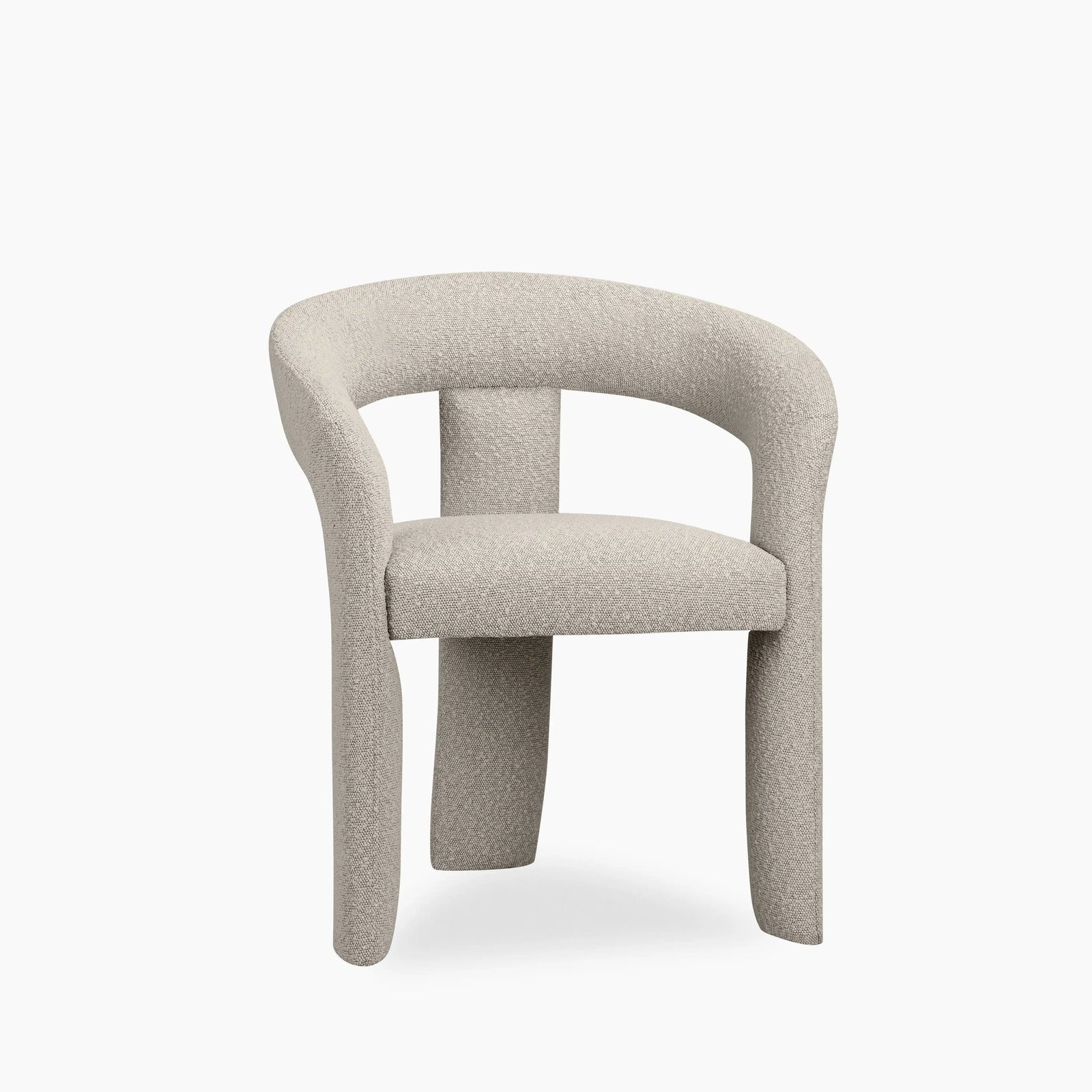 Bellamy Dining Chair | Speckled Stone Sustainable Boucle