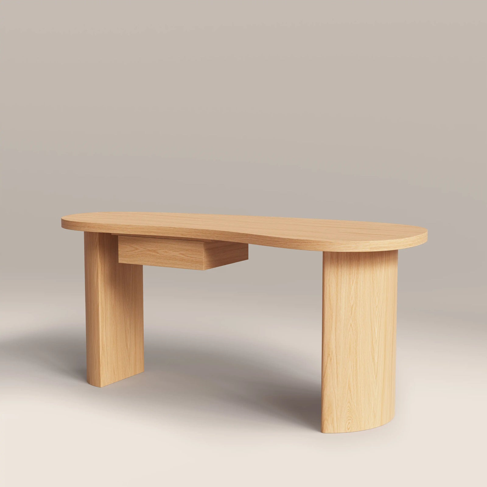 Lois 1 Drawer Wooden Desk | Oak