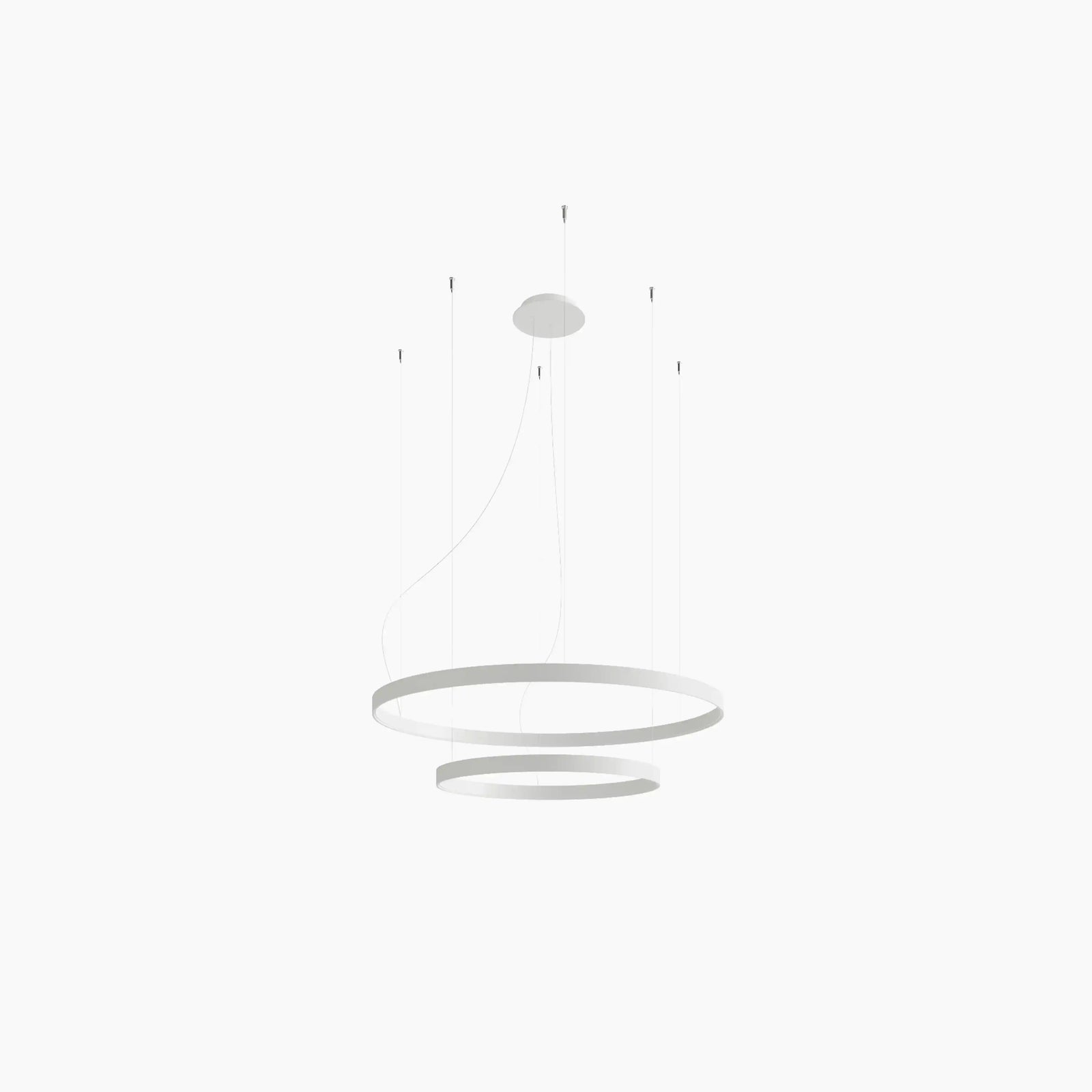Gen Two-Tiered LED Pendant Light | White