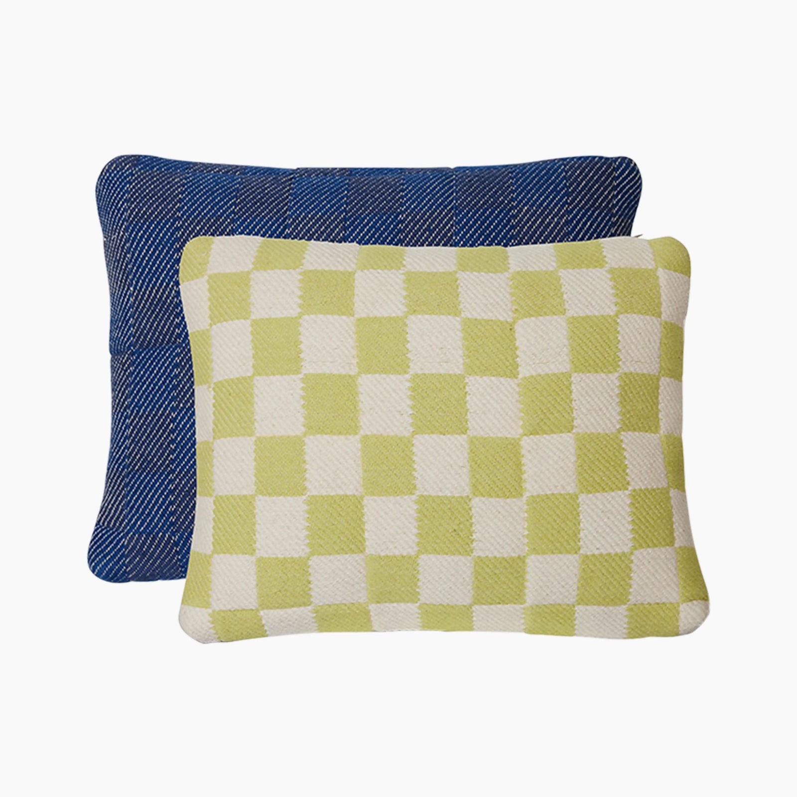 HKliving Checkered Woven Cushion | Berries