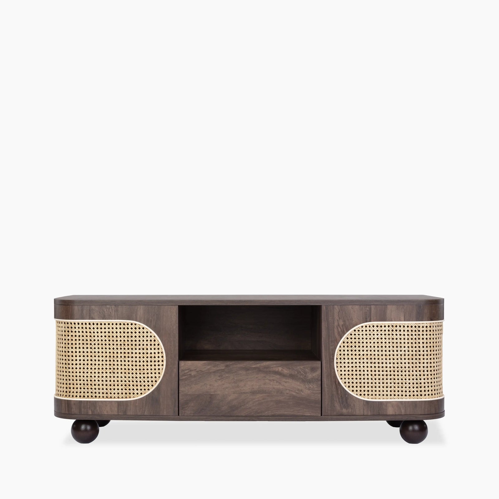 Una Wooden TV Stand | Walnut & Cane