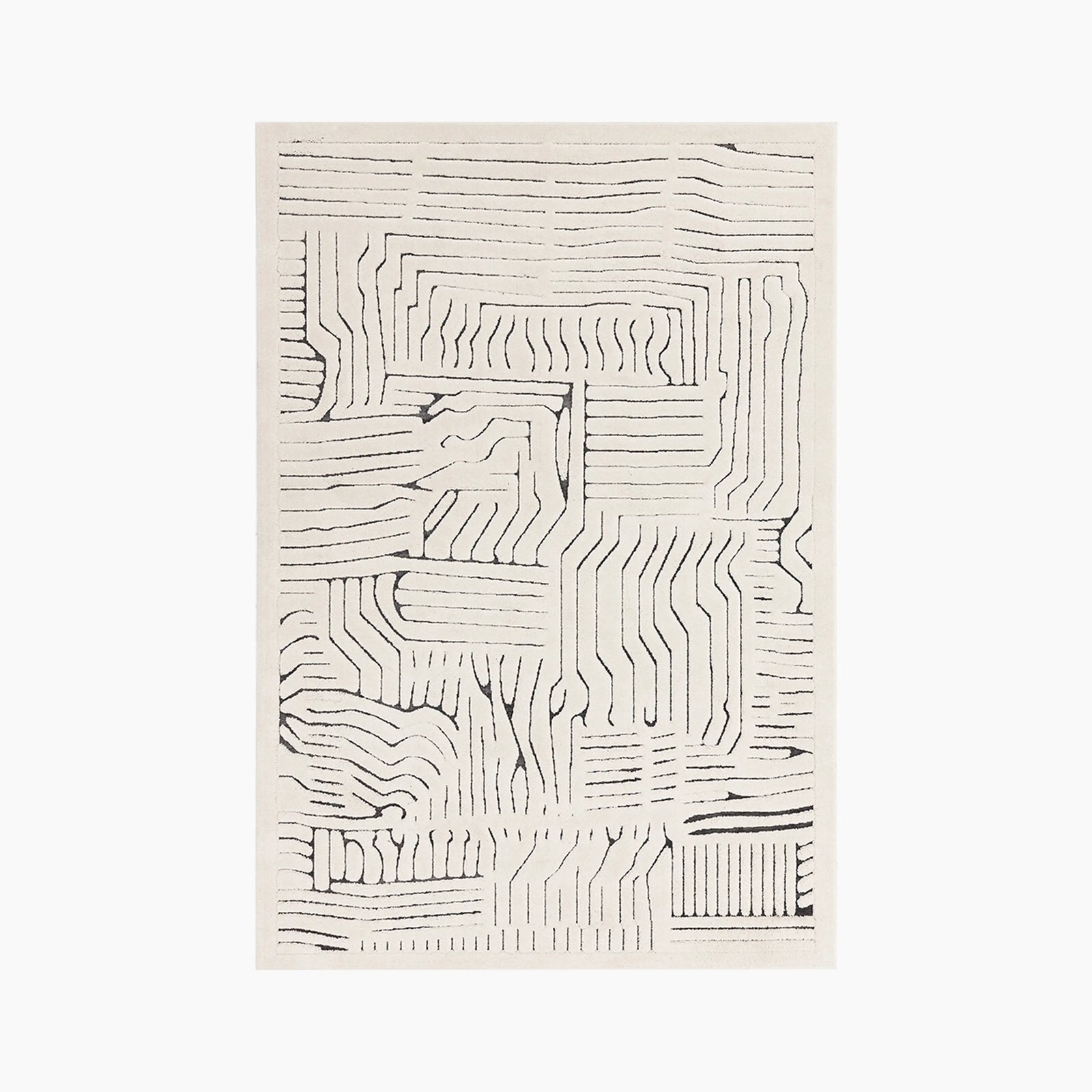 Edison Rug | Grey & Ivory