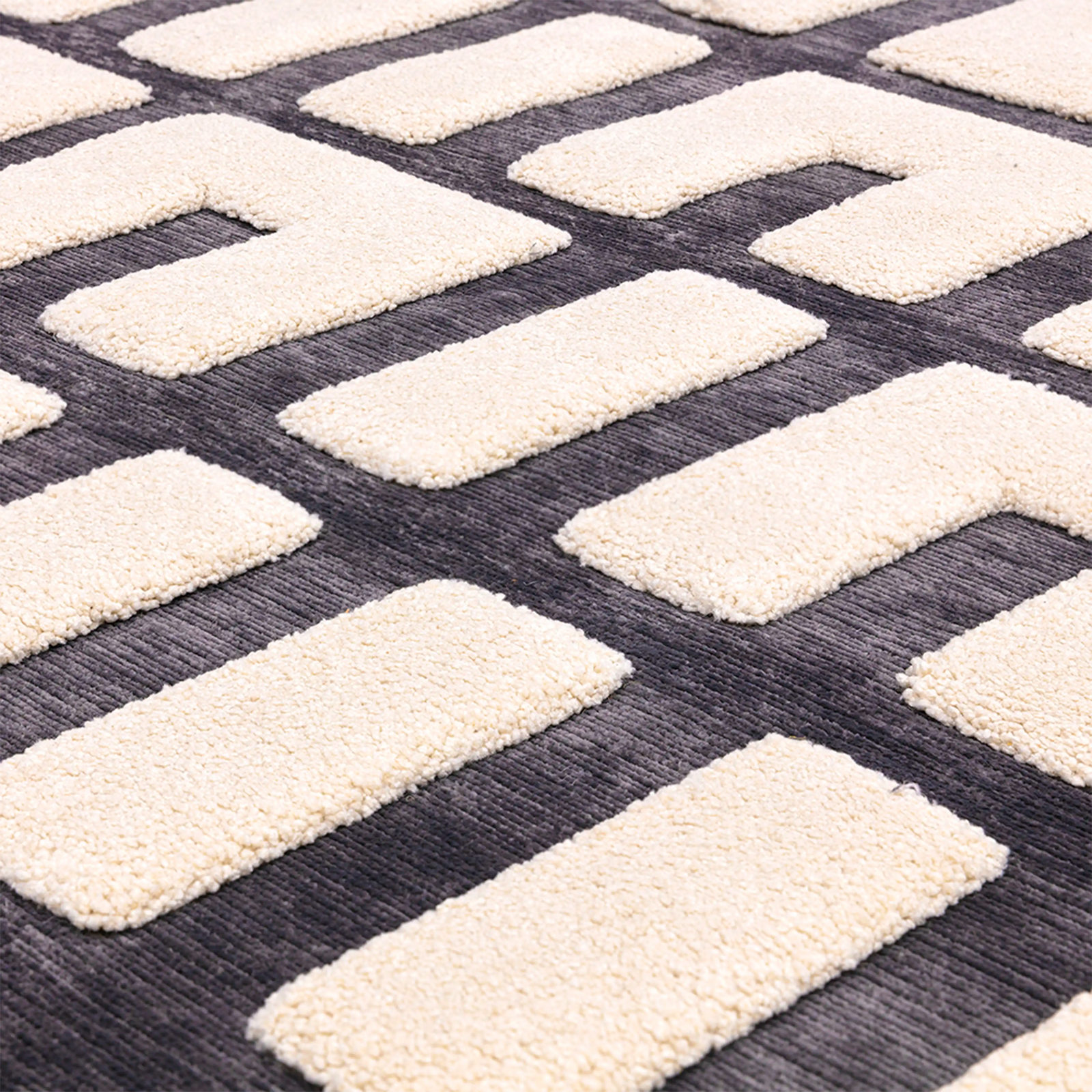 Draper Rug | Grey & Ivory