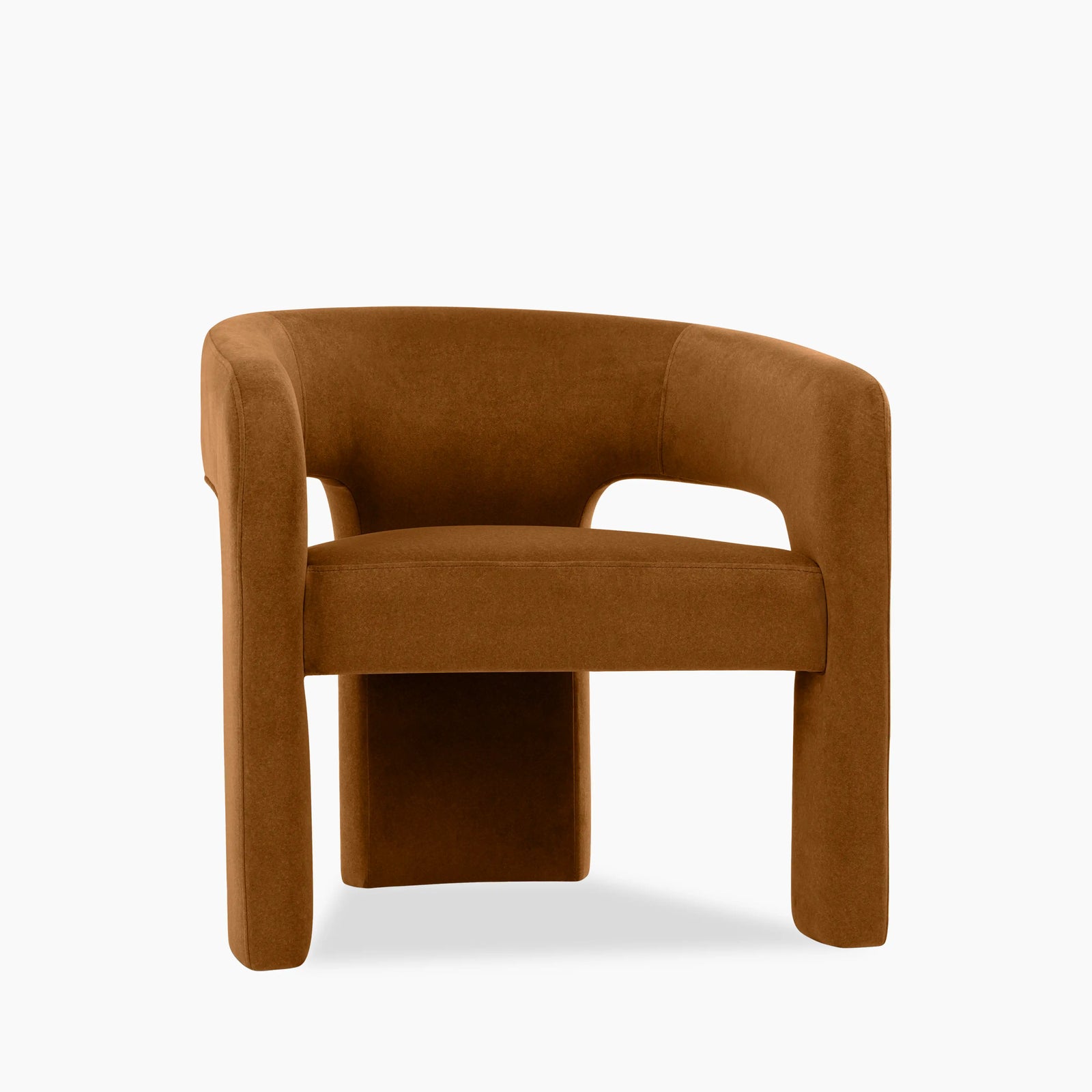Bellamy Accent Chair | Caramel Sustainable Mohair Velvet