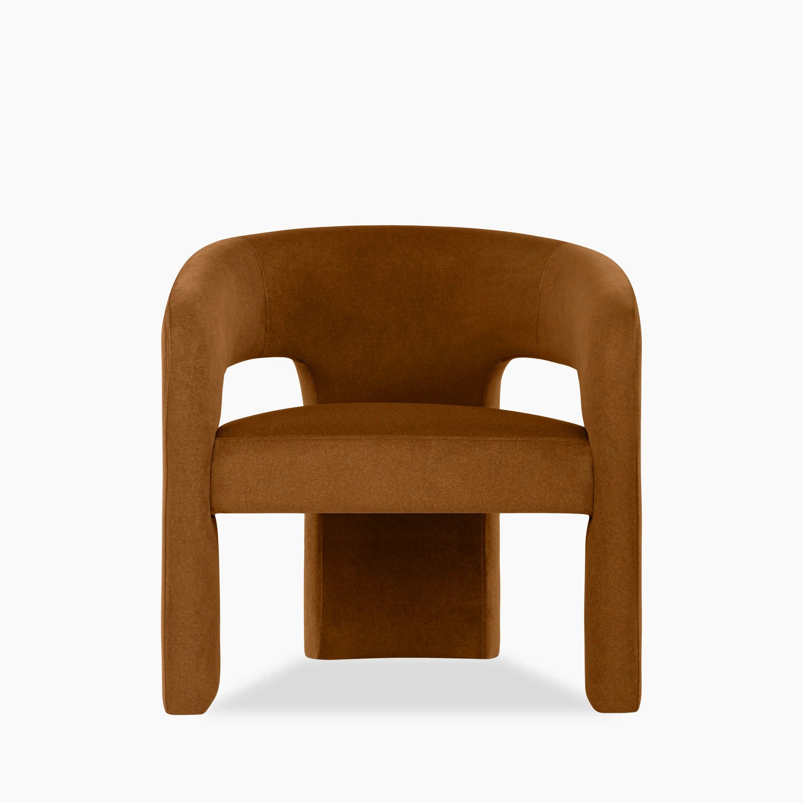 Bellamy Accent Chair | Caramel Sustainable Mohair Velvet