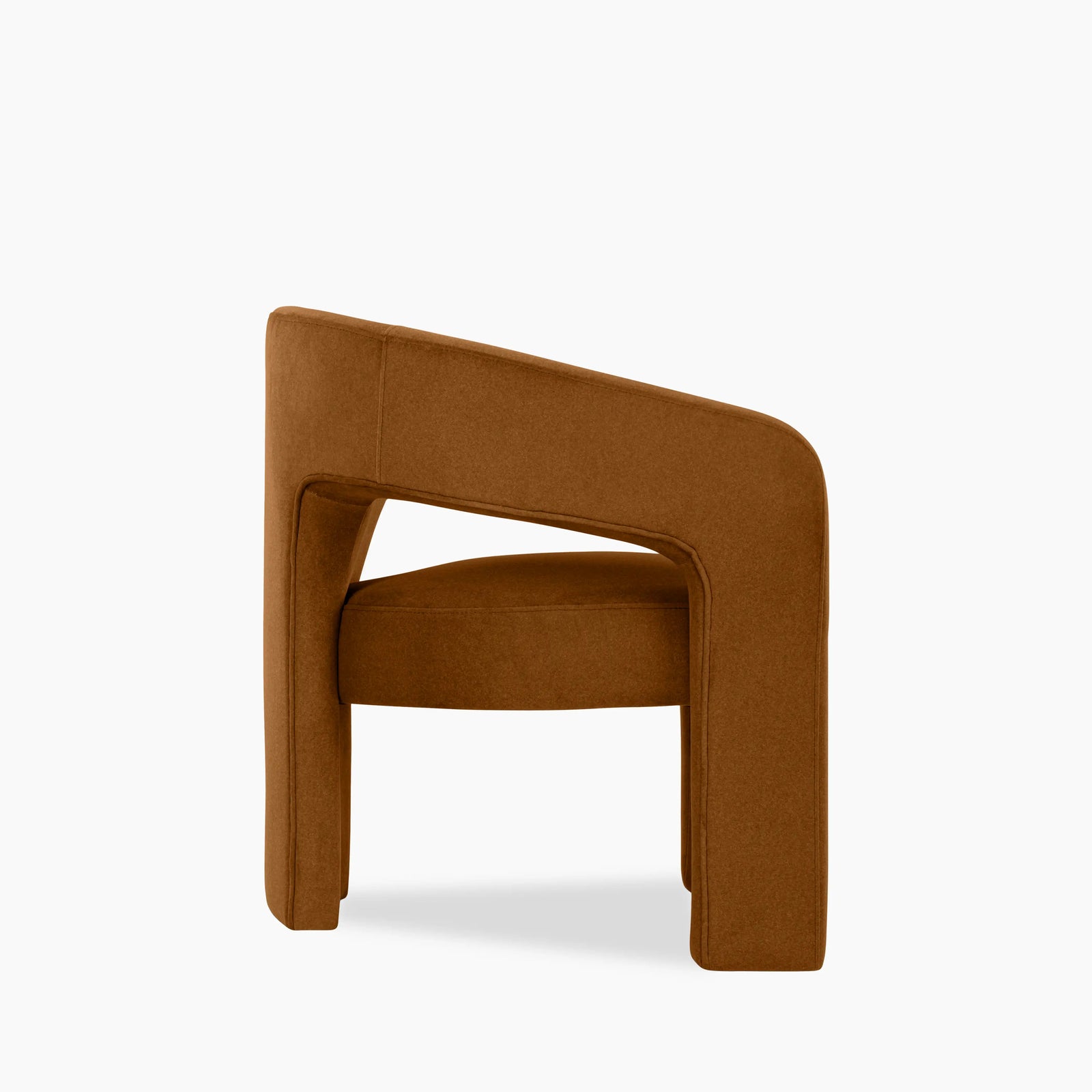 Bellamy Accent Chair | Caramel Sustainable Mohair Velvet