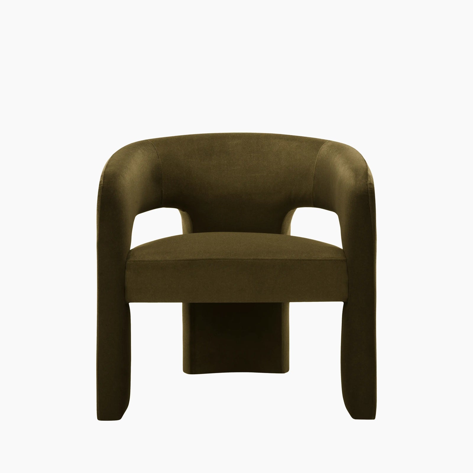 Bellamy Accent Chair | Moss Green Sustainable Mohair Velvet