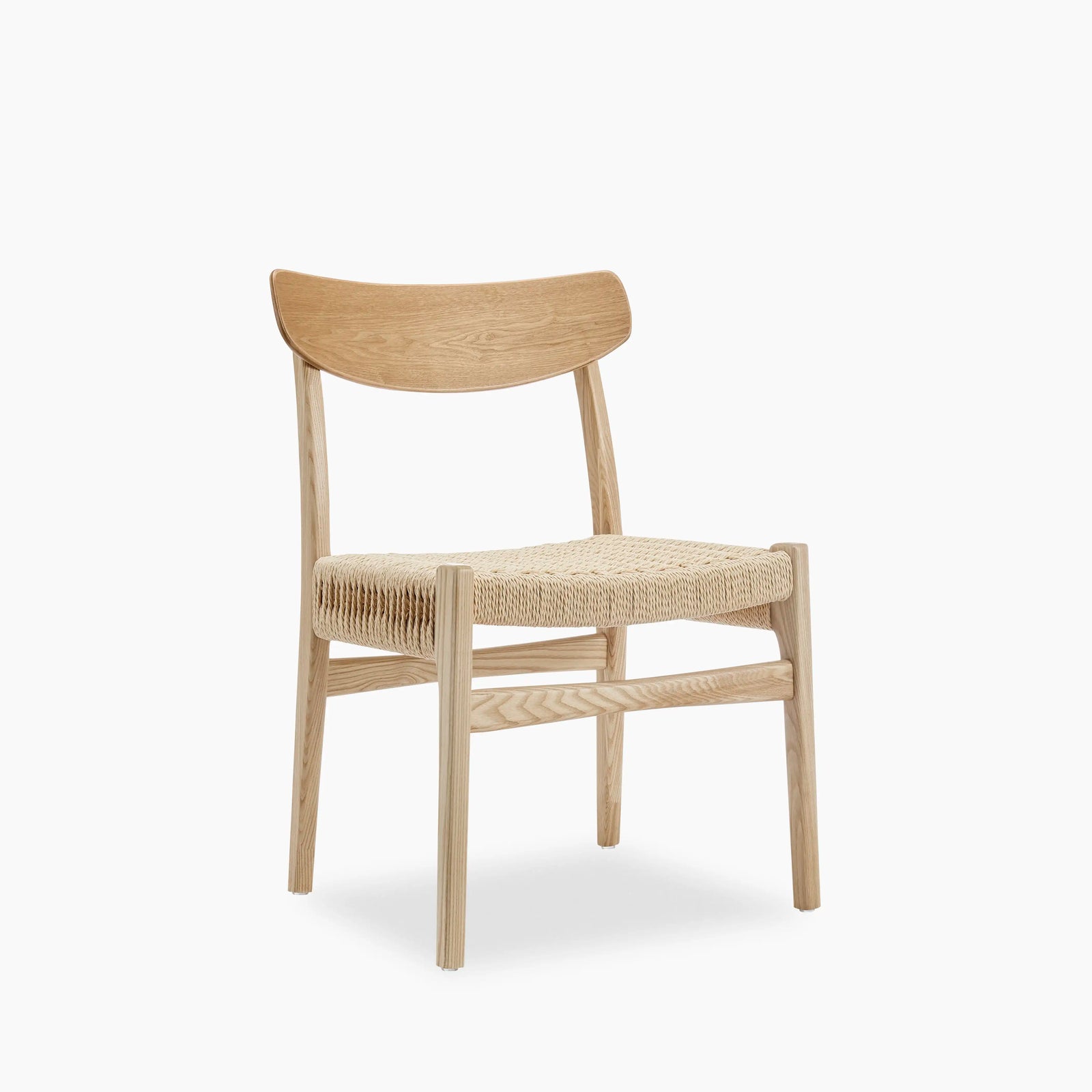 Benedict Wooden Dining Chair, Natural Weave