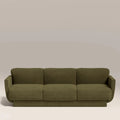 Connick 3 Seater Sofa | Moss Green Sustainable Mohair Velvet