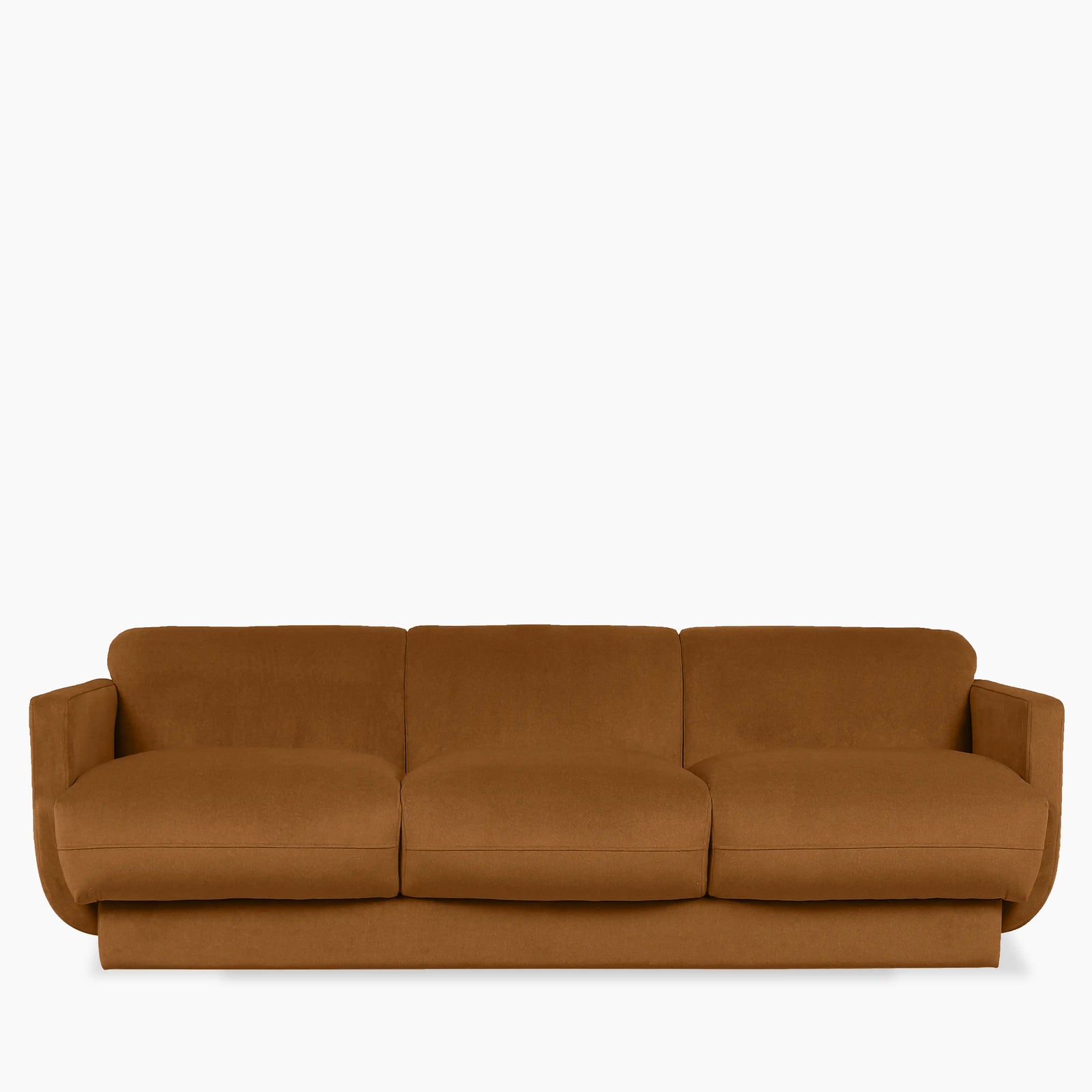 Connick 3 Seater Sofa | Caramel Sustainable Mohair Velvet
