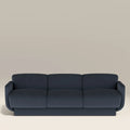 Connick 3 Seater Sofa | Dark Blue Sustainable Velvet